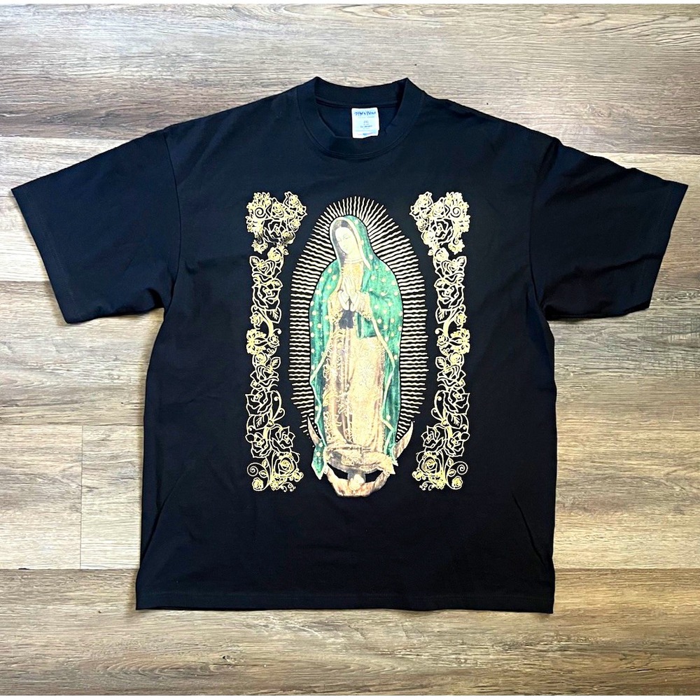 Shaka Wear Our Lady of Guadalupe T Shirt 2XL Black Virgin Mary Pray For Us Tee